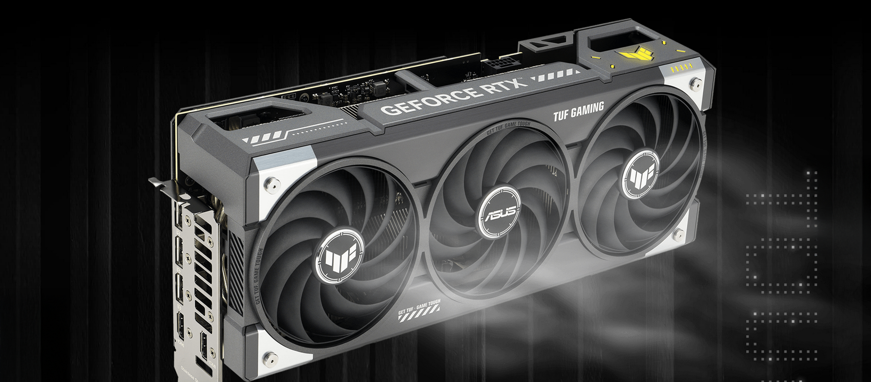 Conectores de energía reforzados de la GPU ASUS ROG Strix RTX 5070 O16G para máximo rendimiento