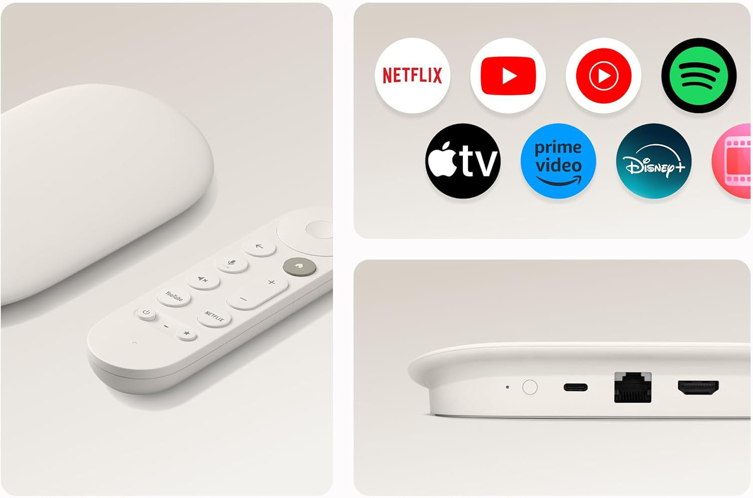 Google Google TV Streamer (4K) - Porcelain | pc Factory