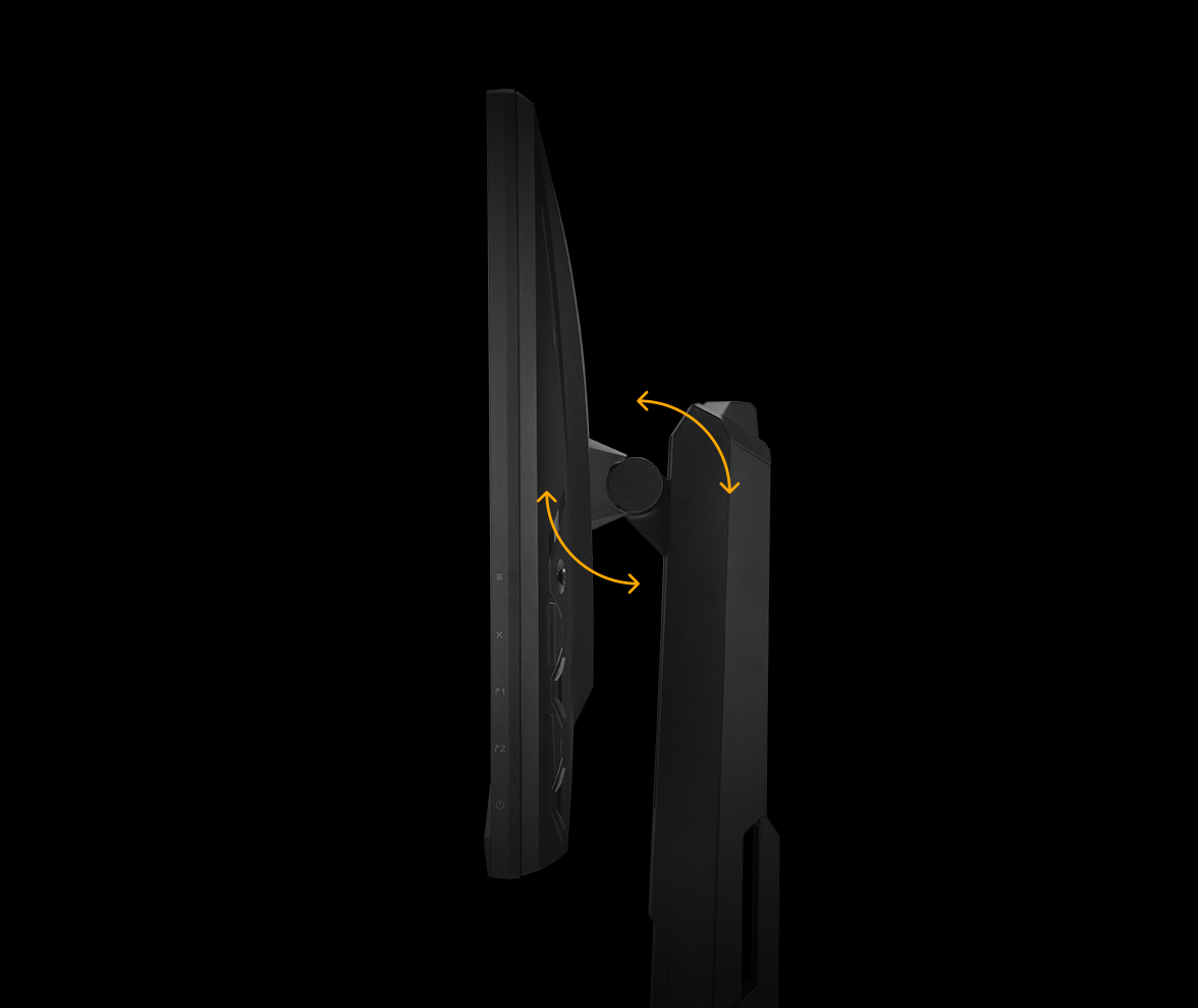 Monitor 27' Gaming QHD 210Hz altura ajustable Vista lateral del monitor gaming 27 pulgadas con perfil delgado y elegante