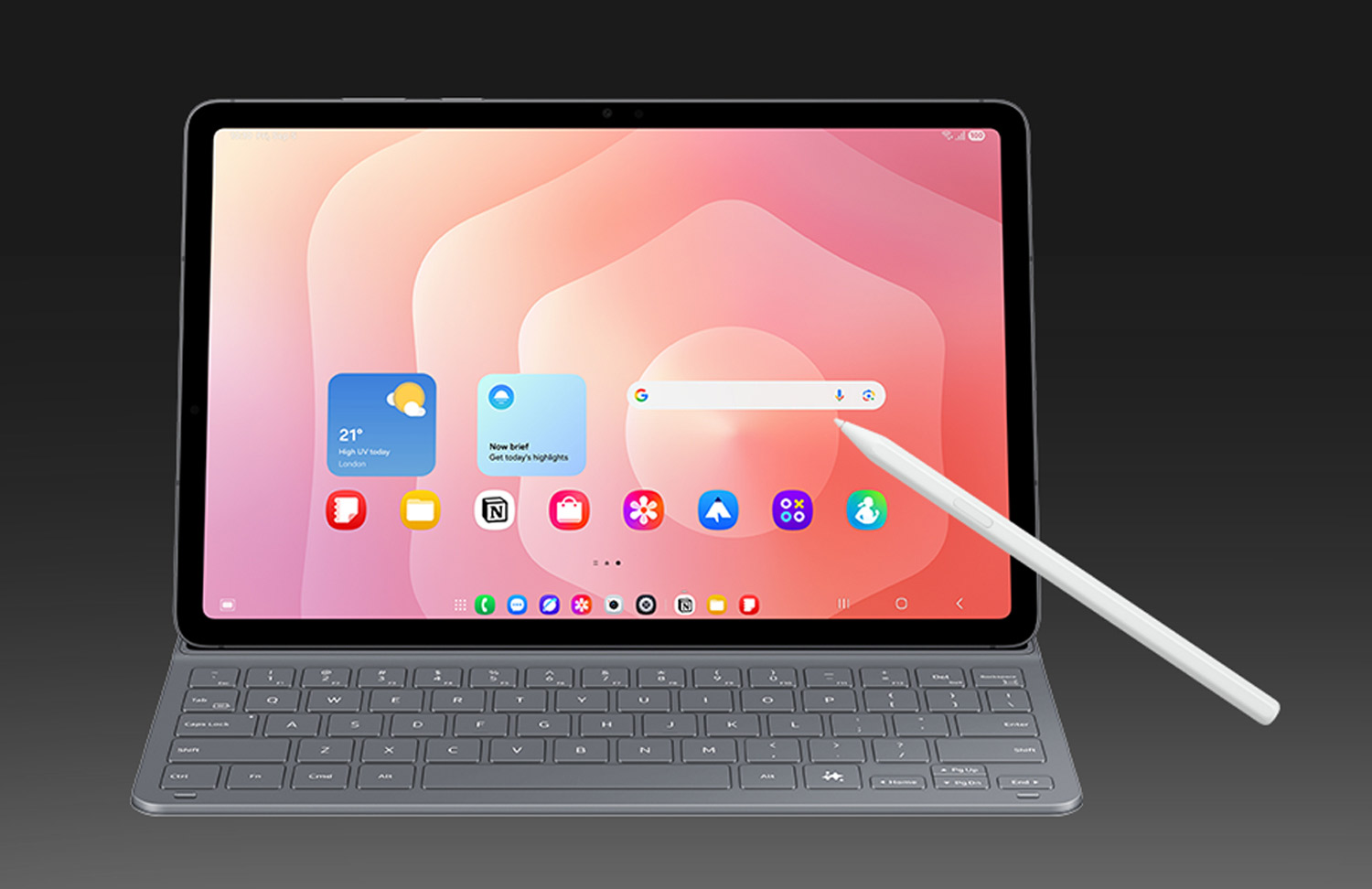 Paisaje de un lago y montañas resaltando la gran definición